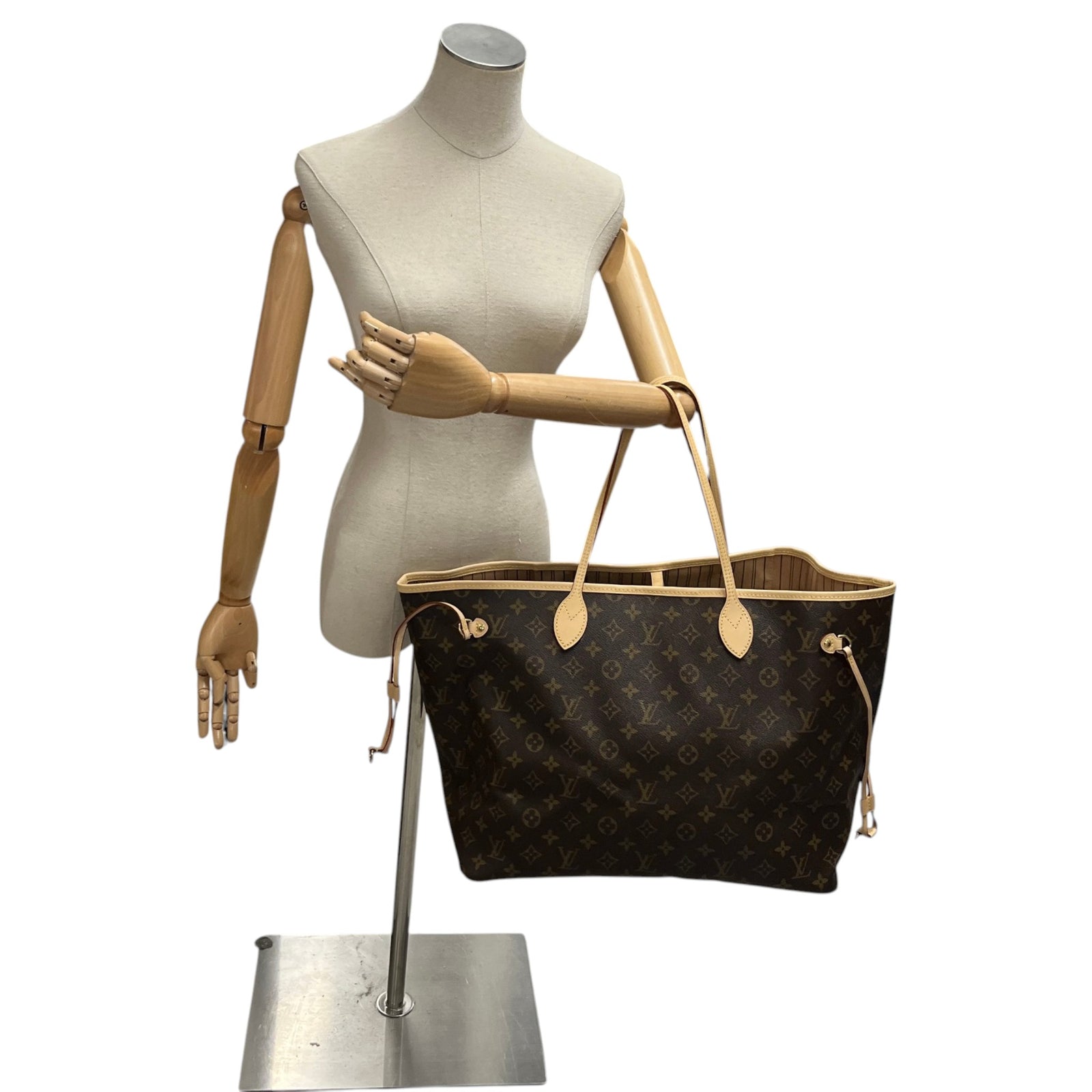Women's Monogram Neverfull GM Tote Handbag Brown - Photo 2