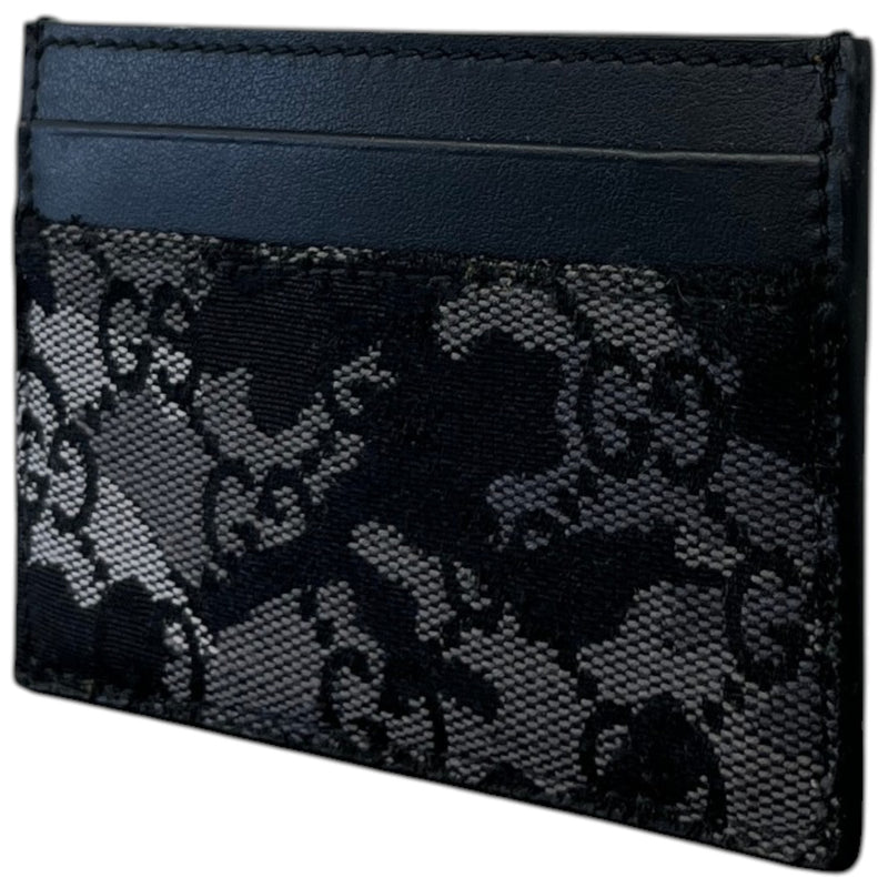 Men's GG Supreme  Camouflage Card Holder Black