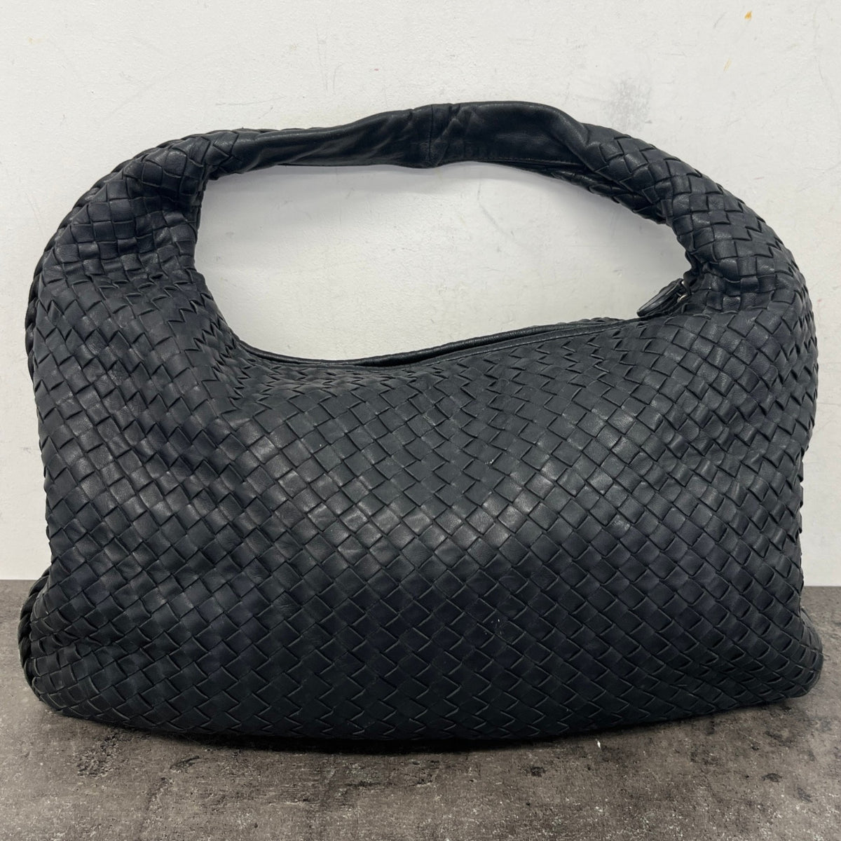 Women's Intrecciato Hobo Bag Handbag Black - Photo 12