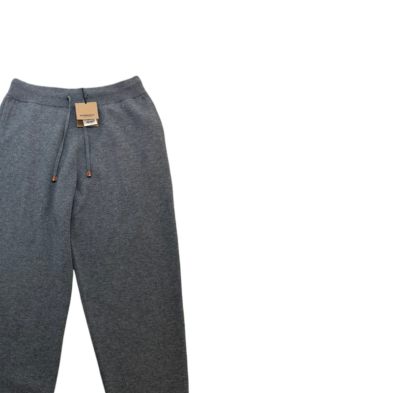 Men's Embroidered Logo Knit Joggers Grey Size L / W34