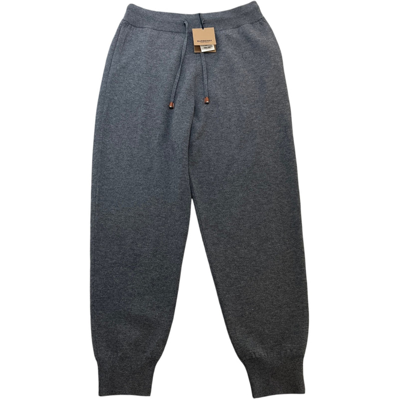 Men's Embroidered Logo Knit Joggers Grey Size L / W34