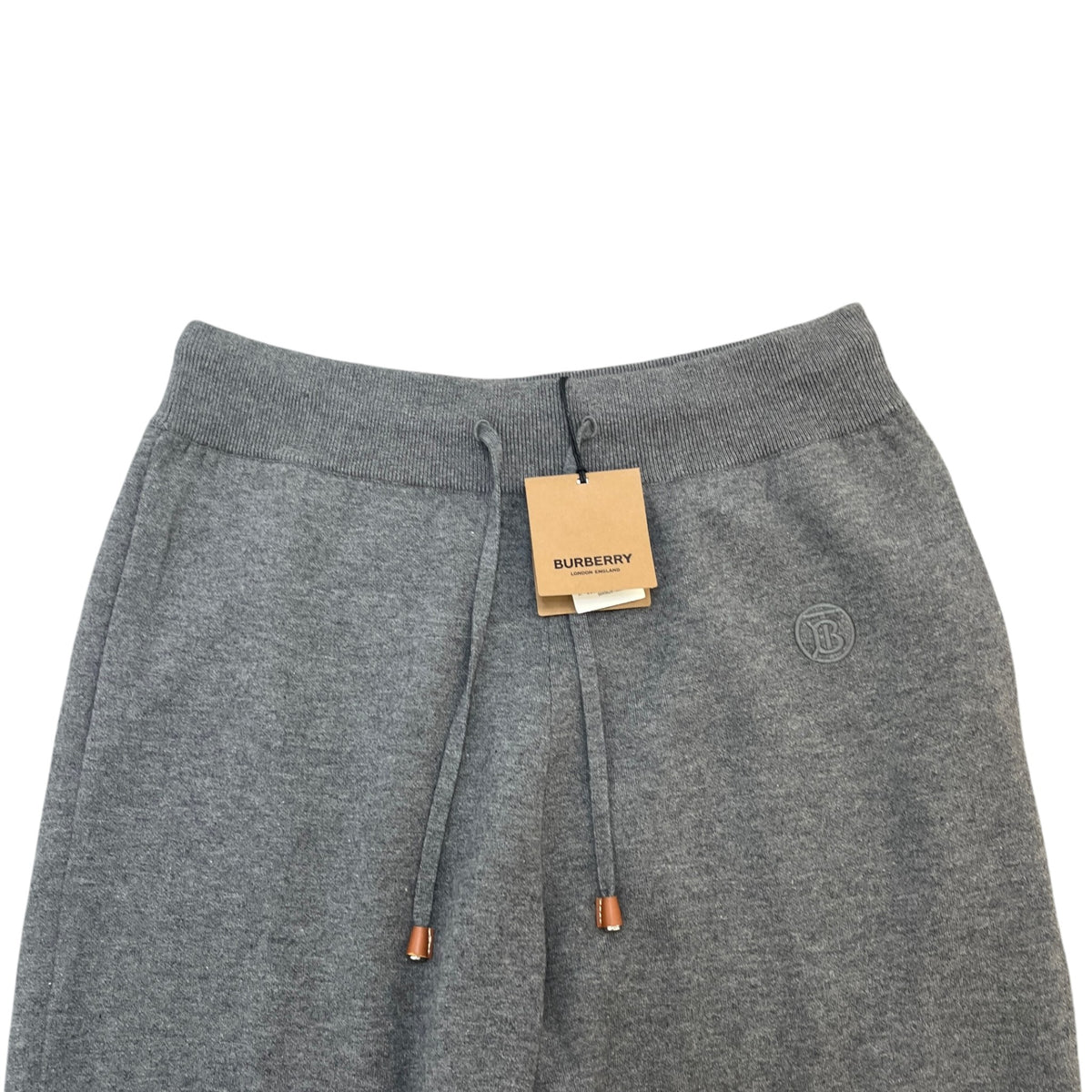 Men's Embroidered Logo Knit Joggers Grey Size L / W34 - Photo 5
