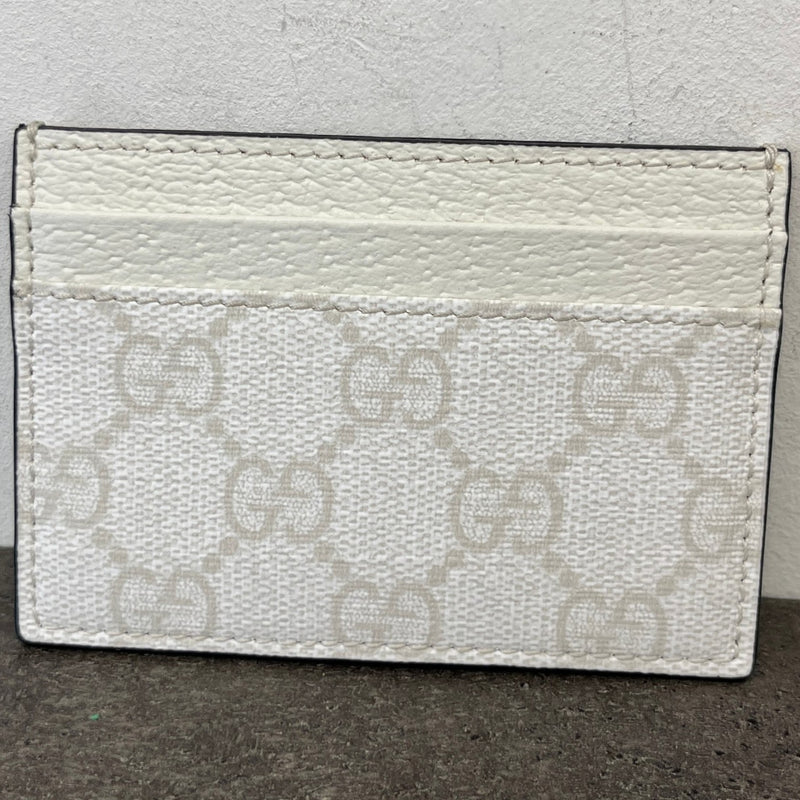 Men's GG Supreme Card Holder White