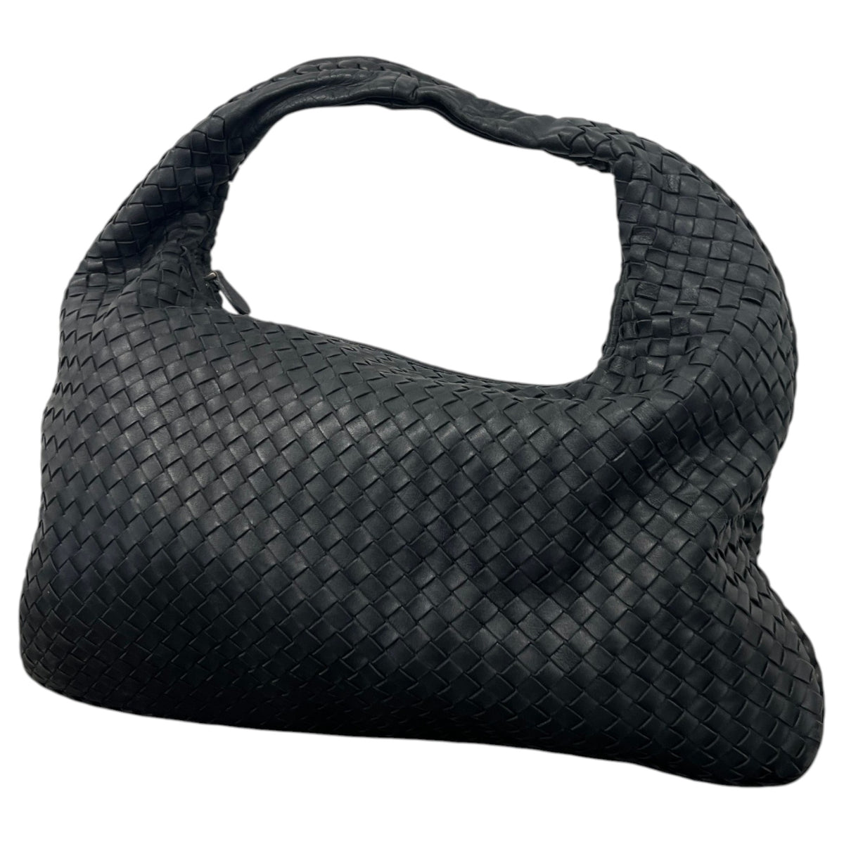 Women's Intrecciato Hobo Bag Handbag Black - Photo 9