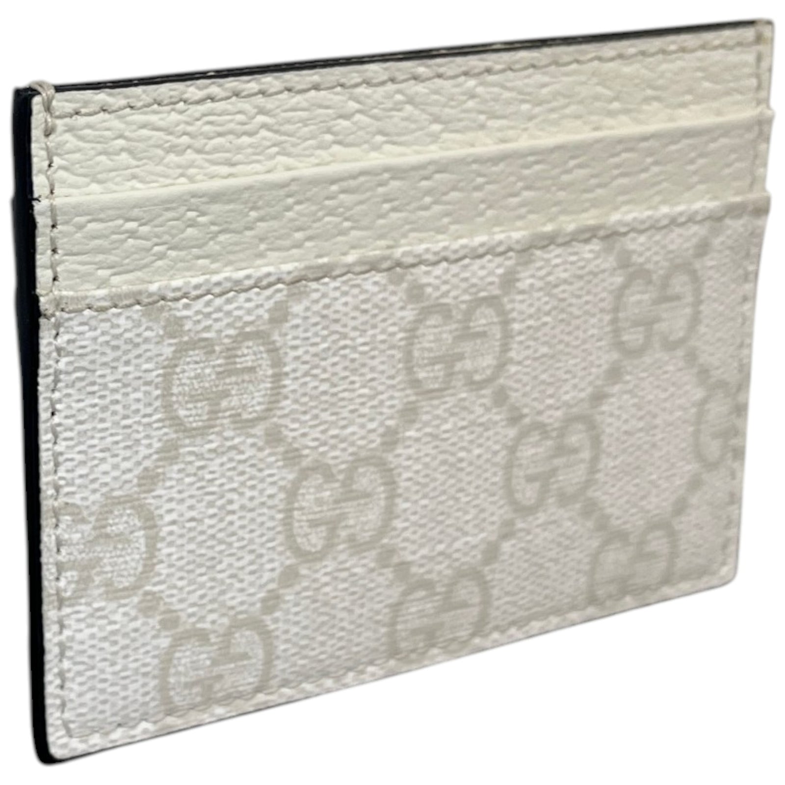 Men's GG Supreme Card Holder White - Photo 3