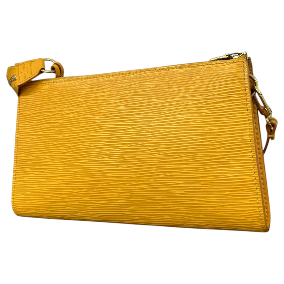 Women's Epi Pochette Shoulder Handbag Yellow - Photo 9