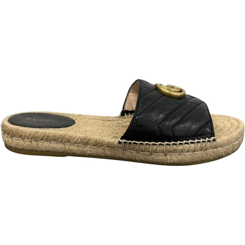 Women's Gg Marmont Espadrilles Black Size EU 38.5 / UK 5.5