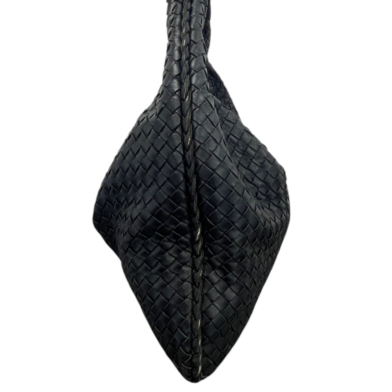 Women's Intrecciato Hobo Bag Handbag Black