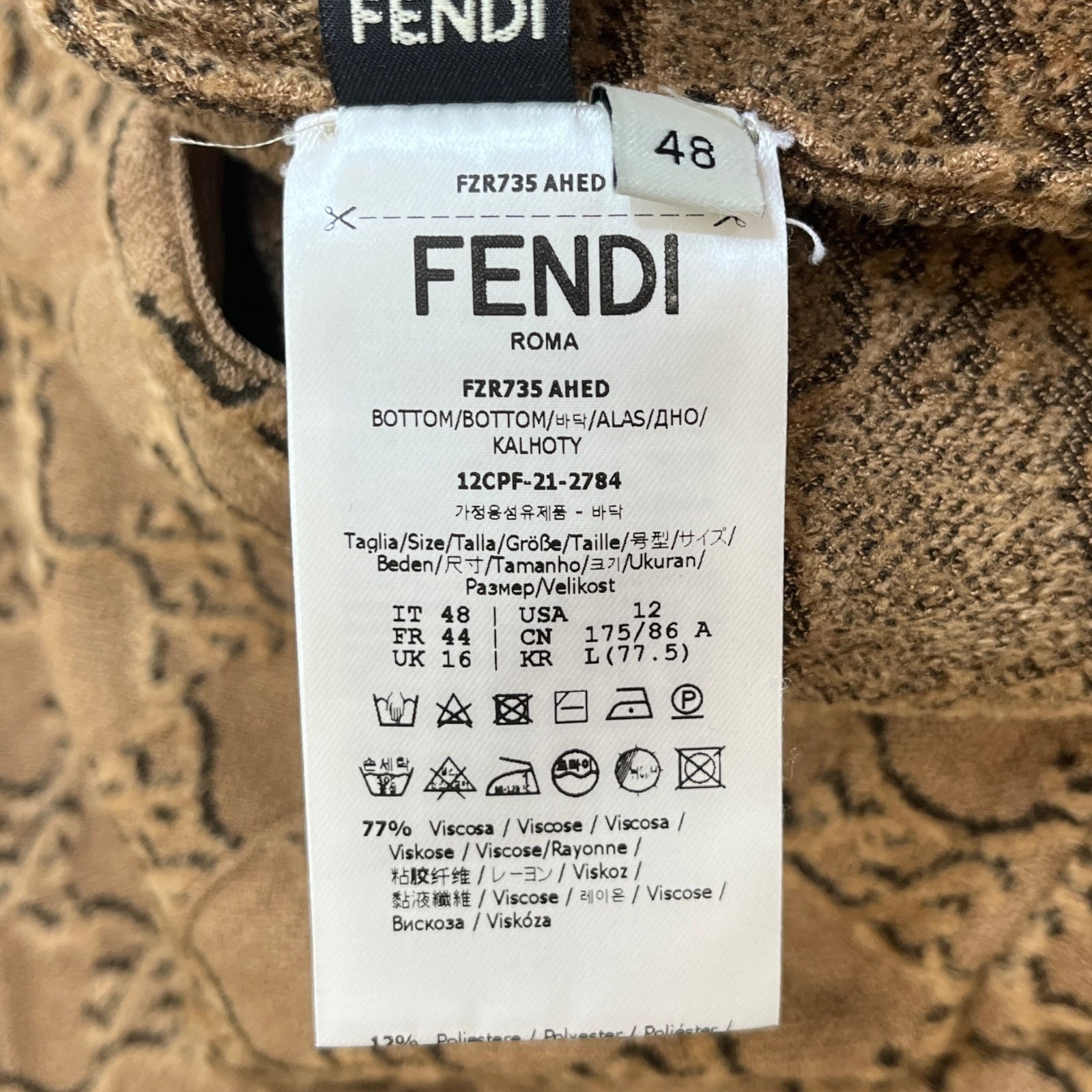 Women's Ff Logo Co-Ord Uk 14 Full Tracksuit Beige Size M - Photo 15