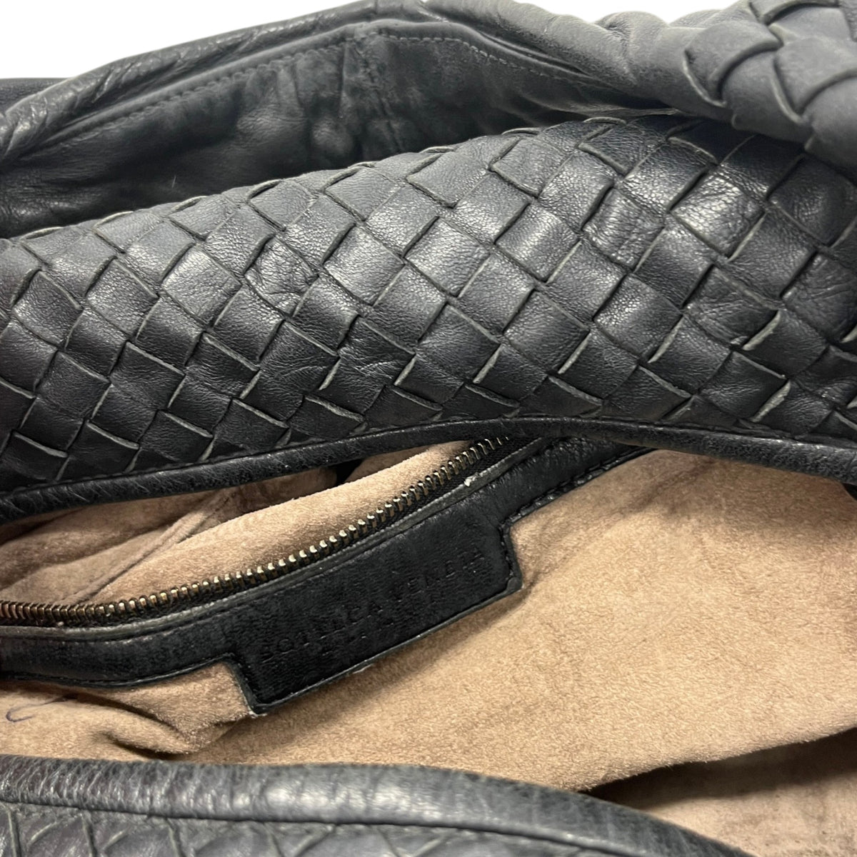 Women's Intrecciato Hobo Bag Handbag Black - Photo 10