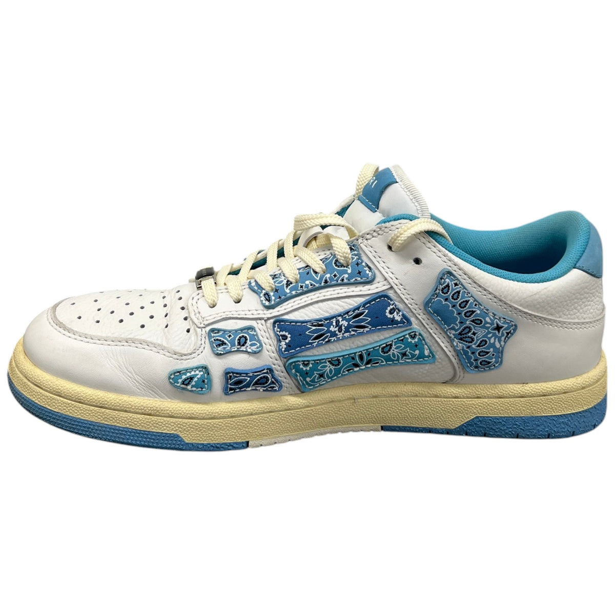 Men's Skel Bandana Print Low Trainers White Size UK 8 / EU 42 - Photo 2