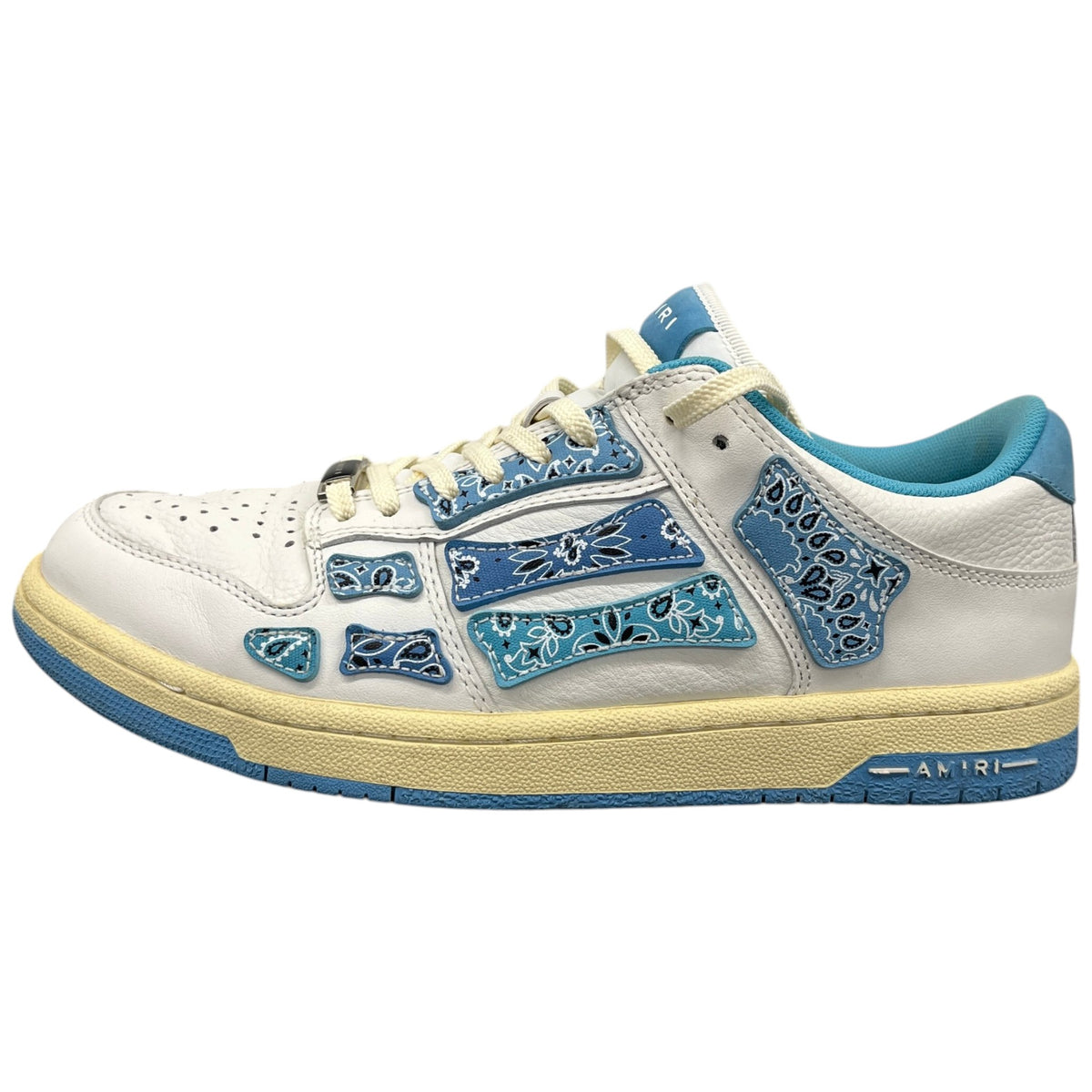Men's Skel Bandana Print Low Trainers White Size UK 8 / EU 42 - Photo 5