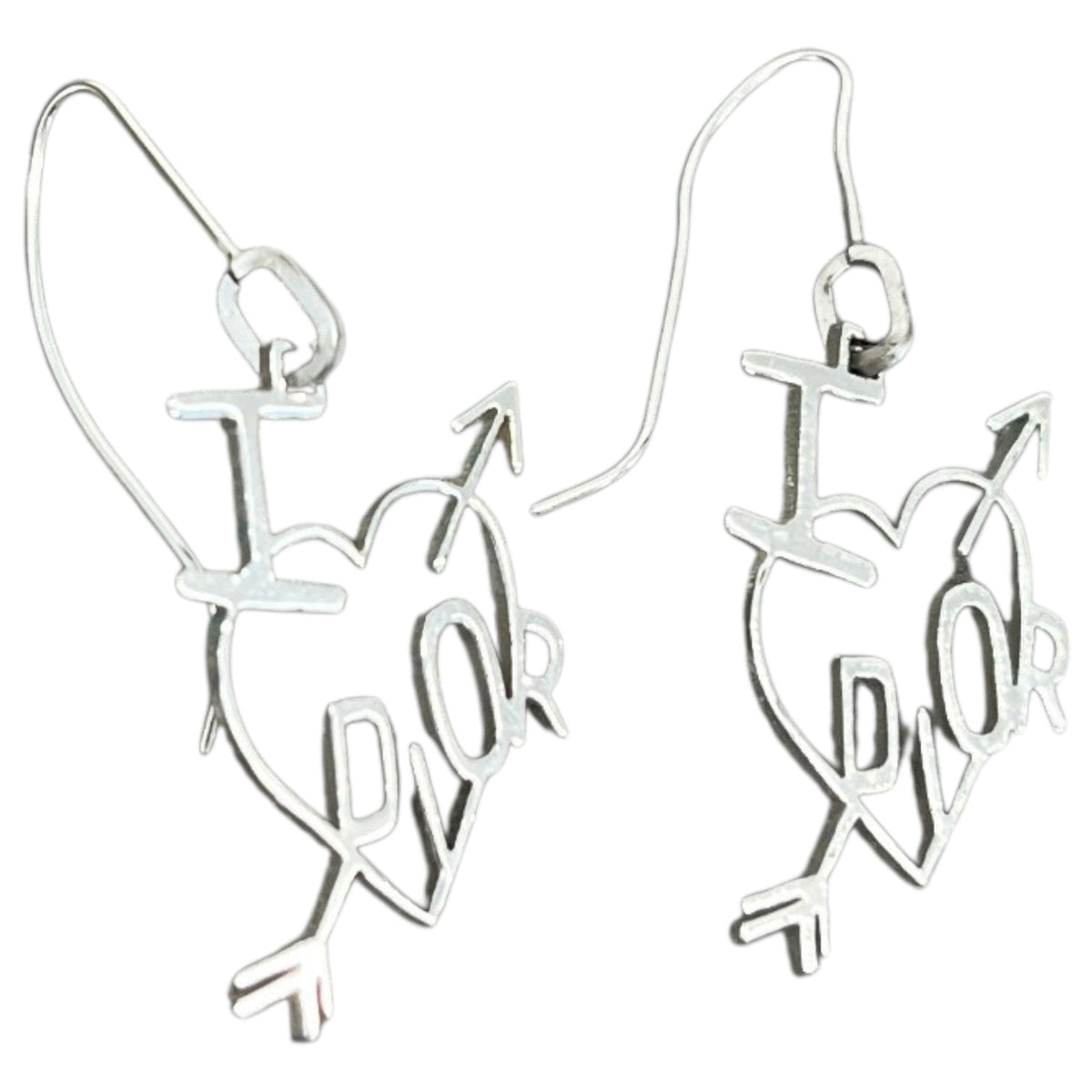 Women's I Love Dior Earrings Silver - Photo 5
