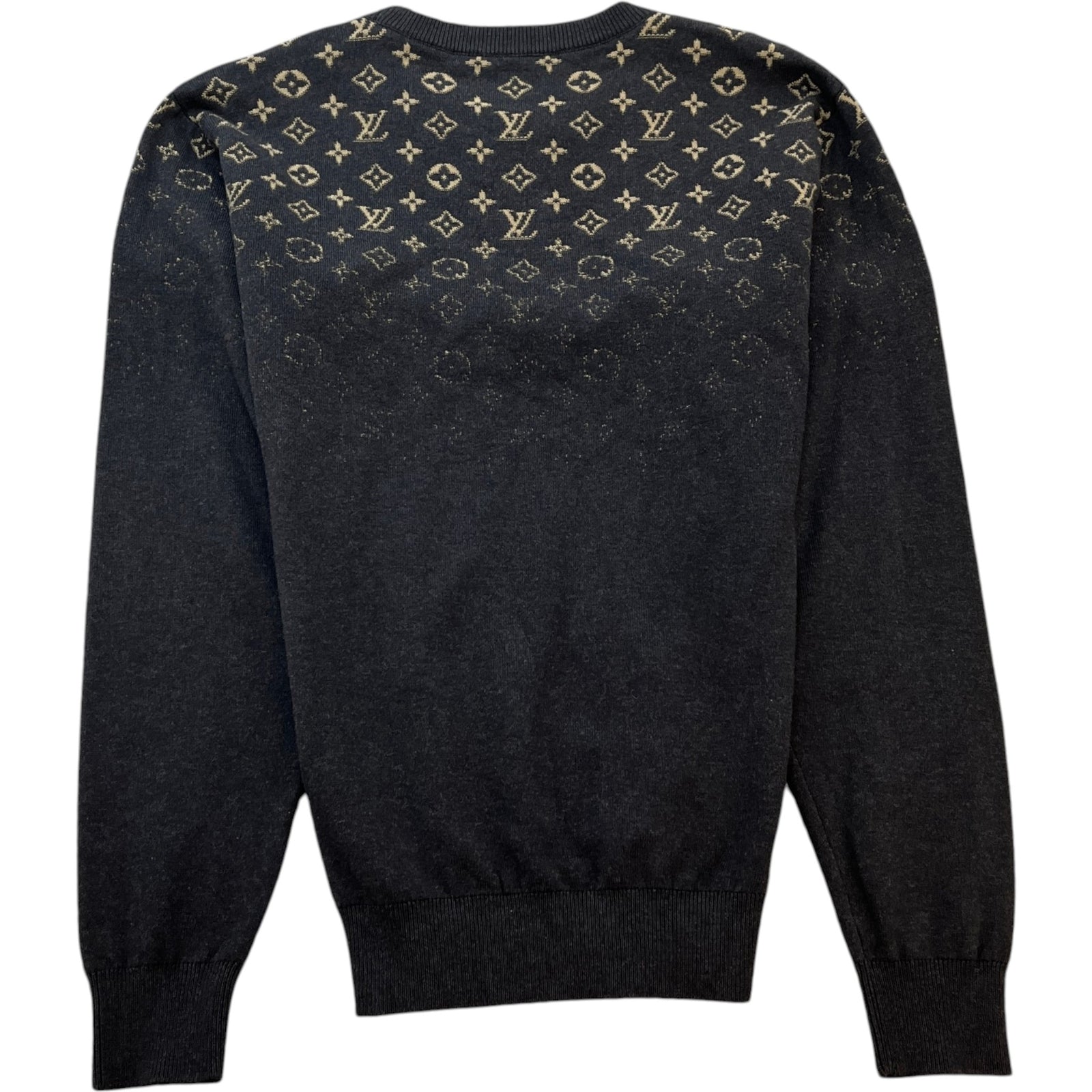 Men's Monogram Gradient Crewneck Jumper Grey Size S - Photo 2