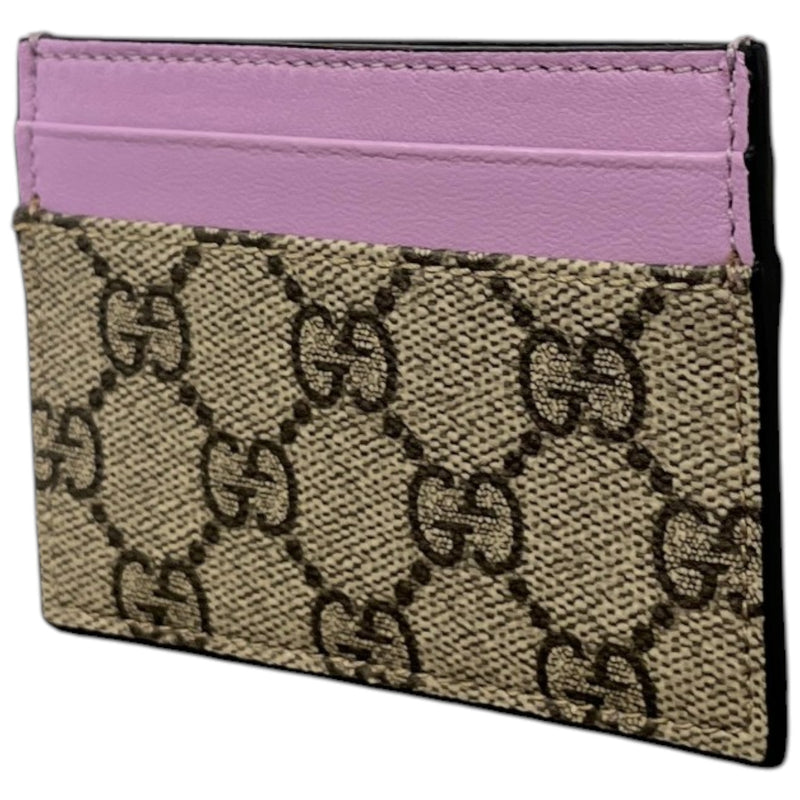 Men's GG Supreme Card Holder Beige