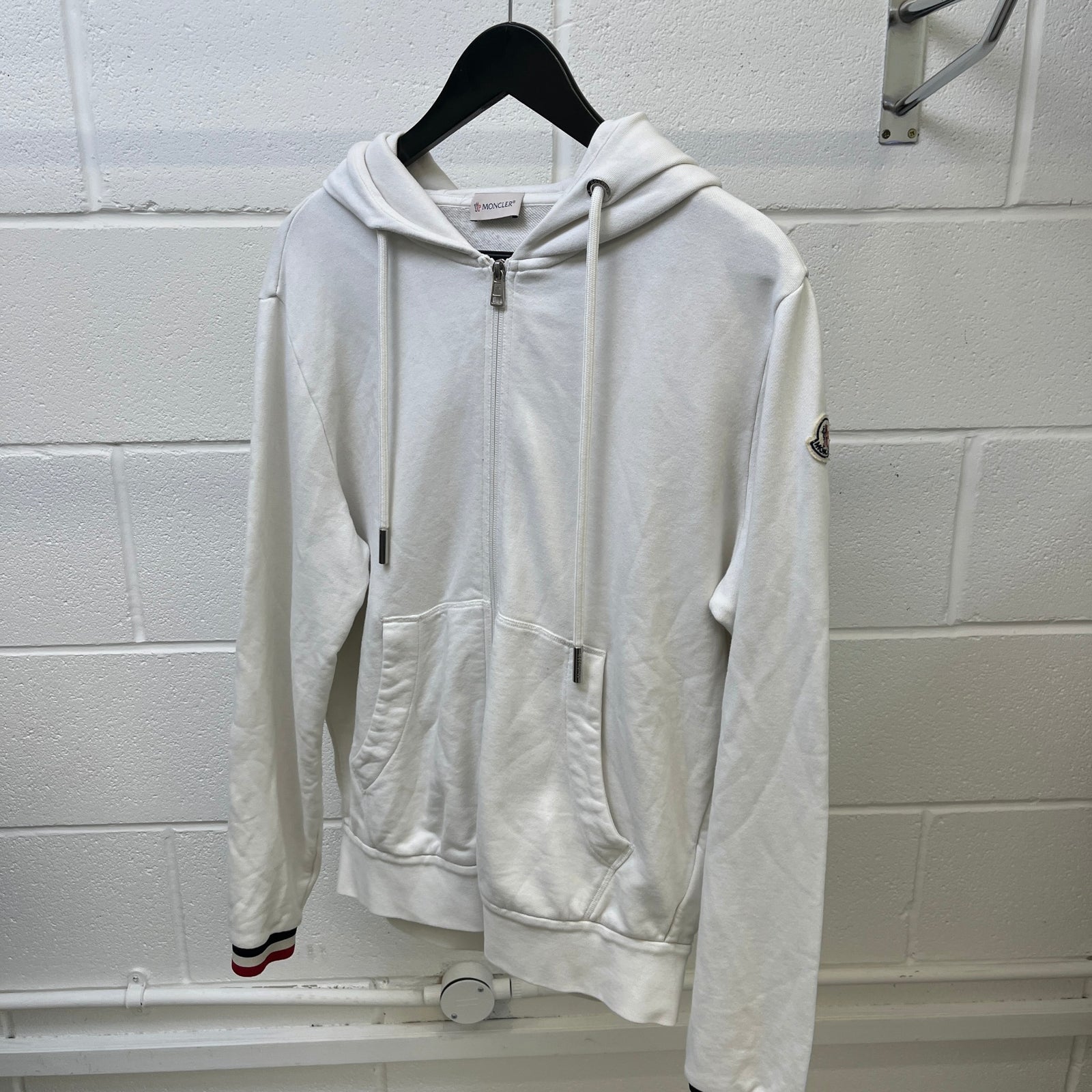 Men's Maglia Cardigan Hoodie White Size L - Photo 10
