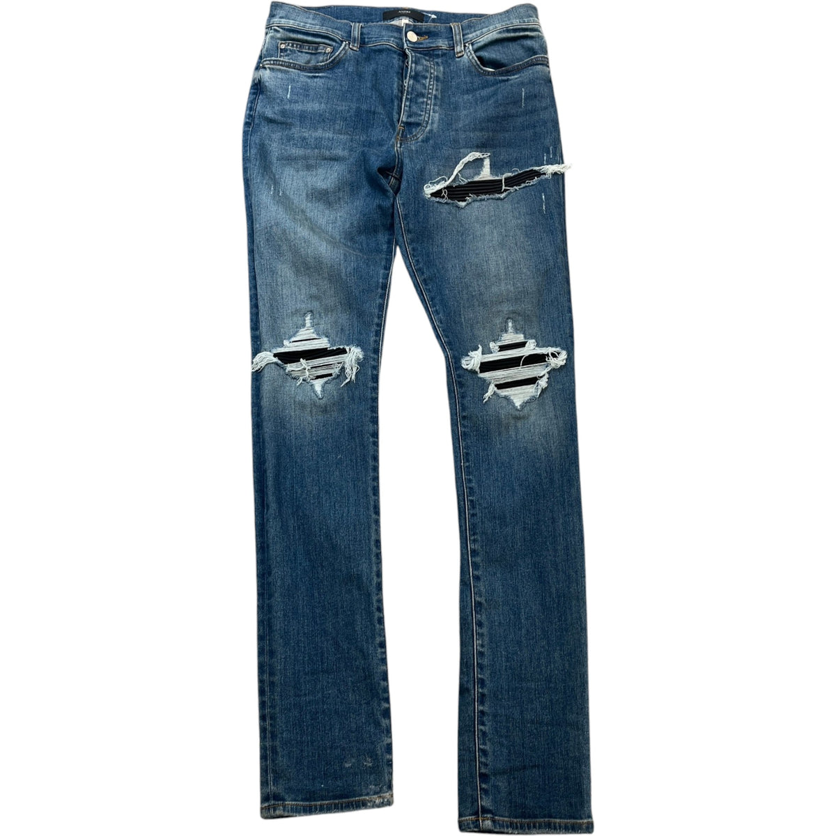 Men's MX1 Distressed Jeans Blue Size M / W32 - Photo 1