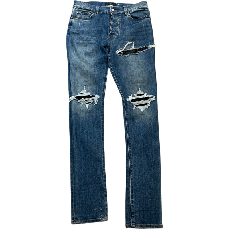 Men's MX1 Distressed Jeans Blue Size M / W32