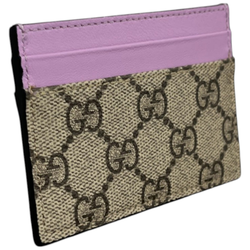 Men's GG Supreme Card Holder Beige