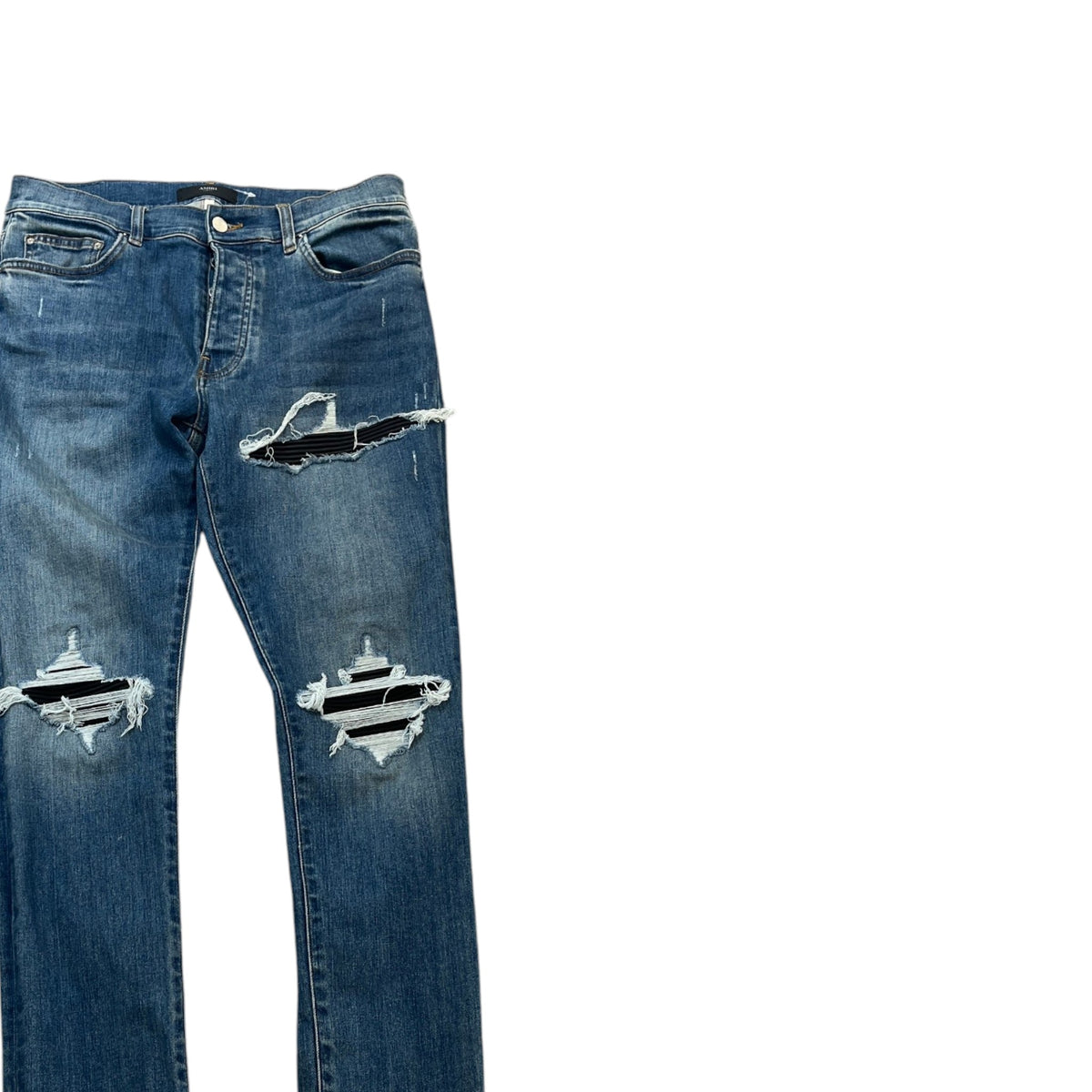 Men's MX1 Distressed Jeans Blue Size M / W32 - Photo 3