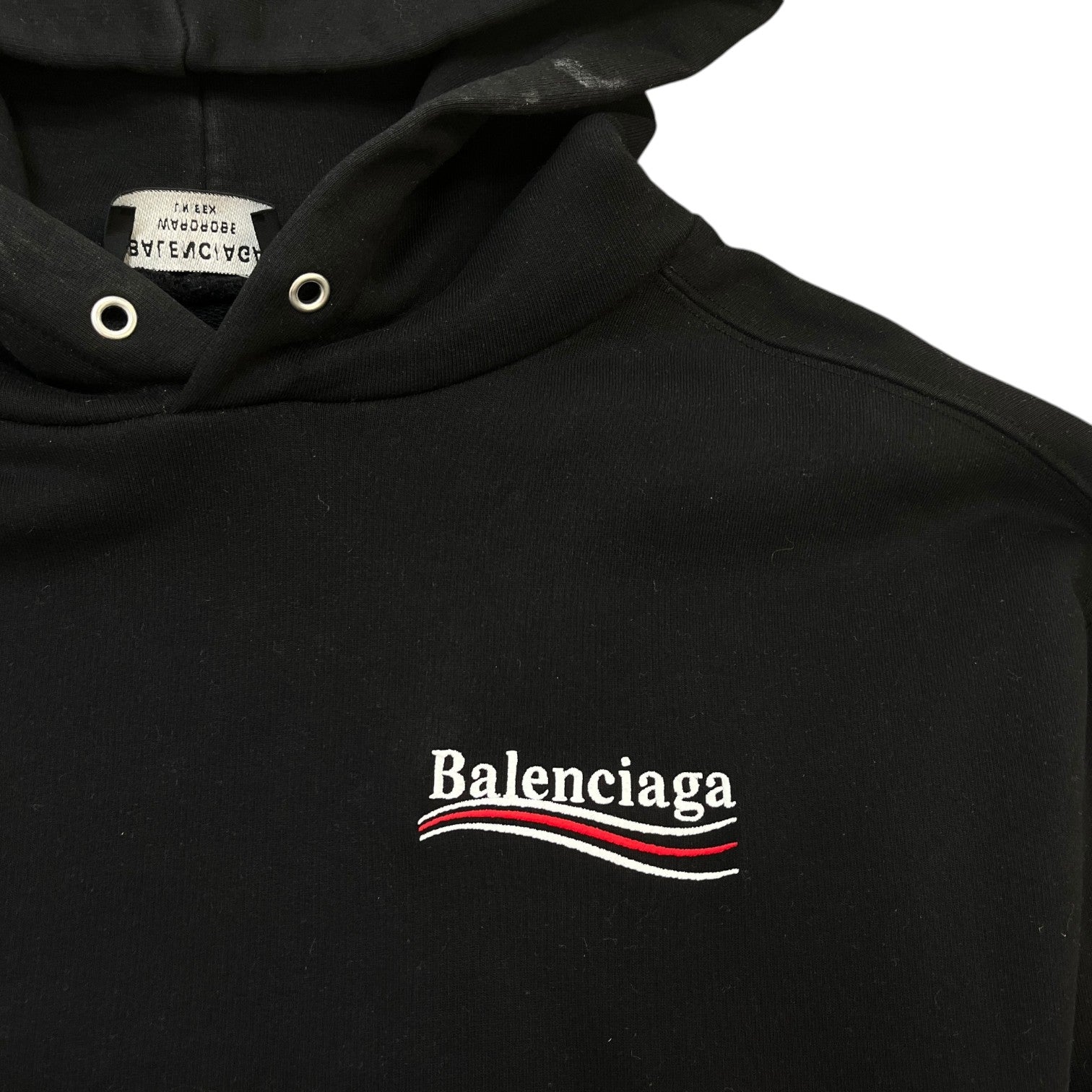 Men's Political Campaign Hoodie Black Size M - Photo 5