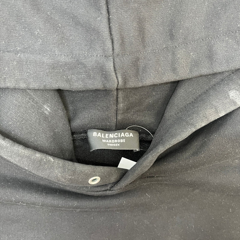 Men's Political Campaign Hoodie Black Size M