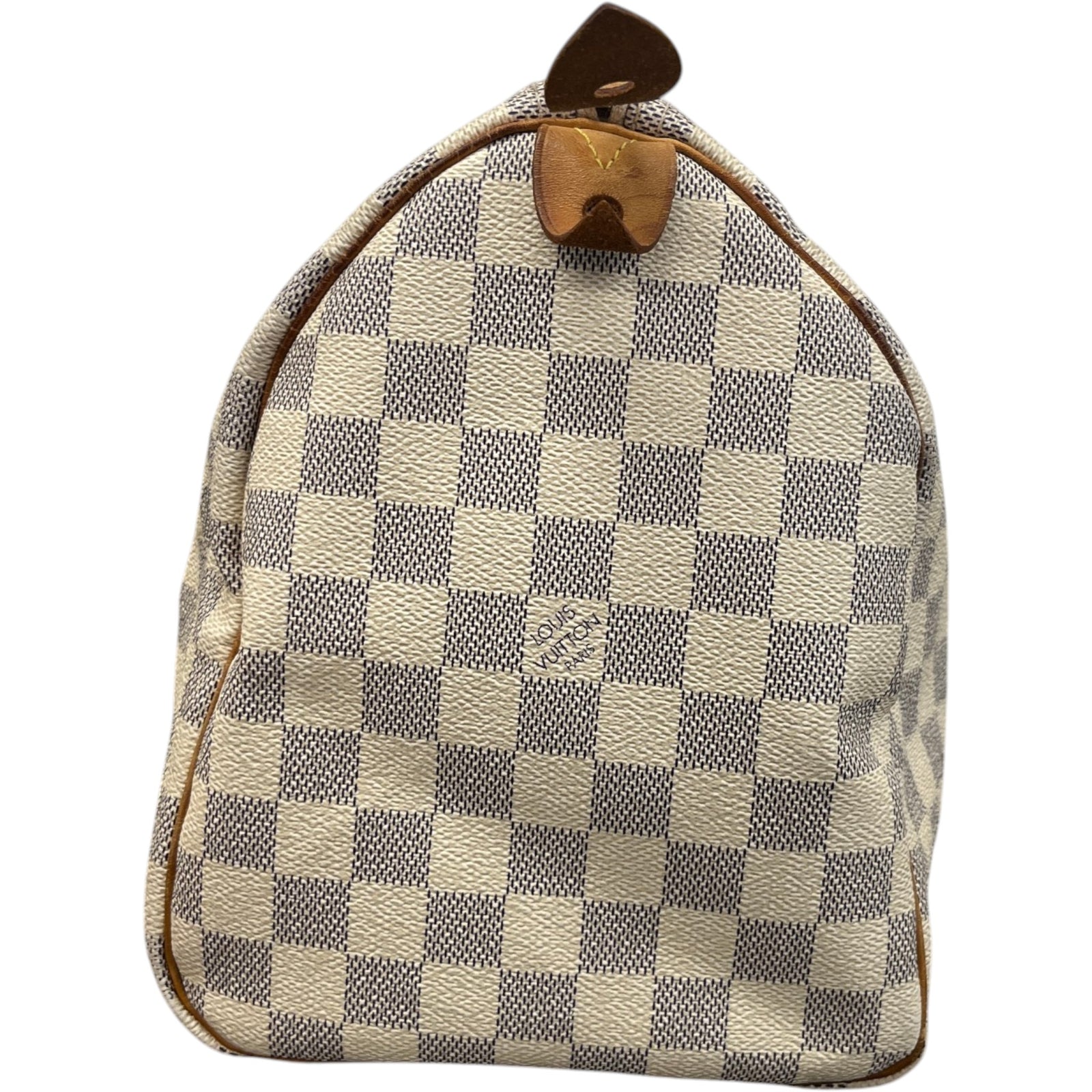 Women's Damier Azur Speedy 30 Bag White - Photo 6