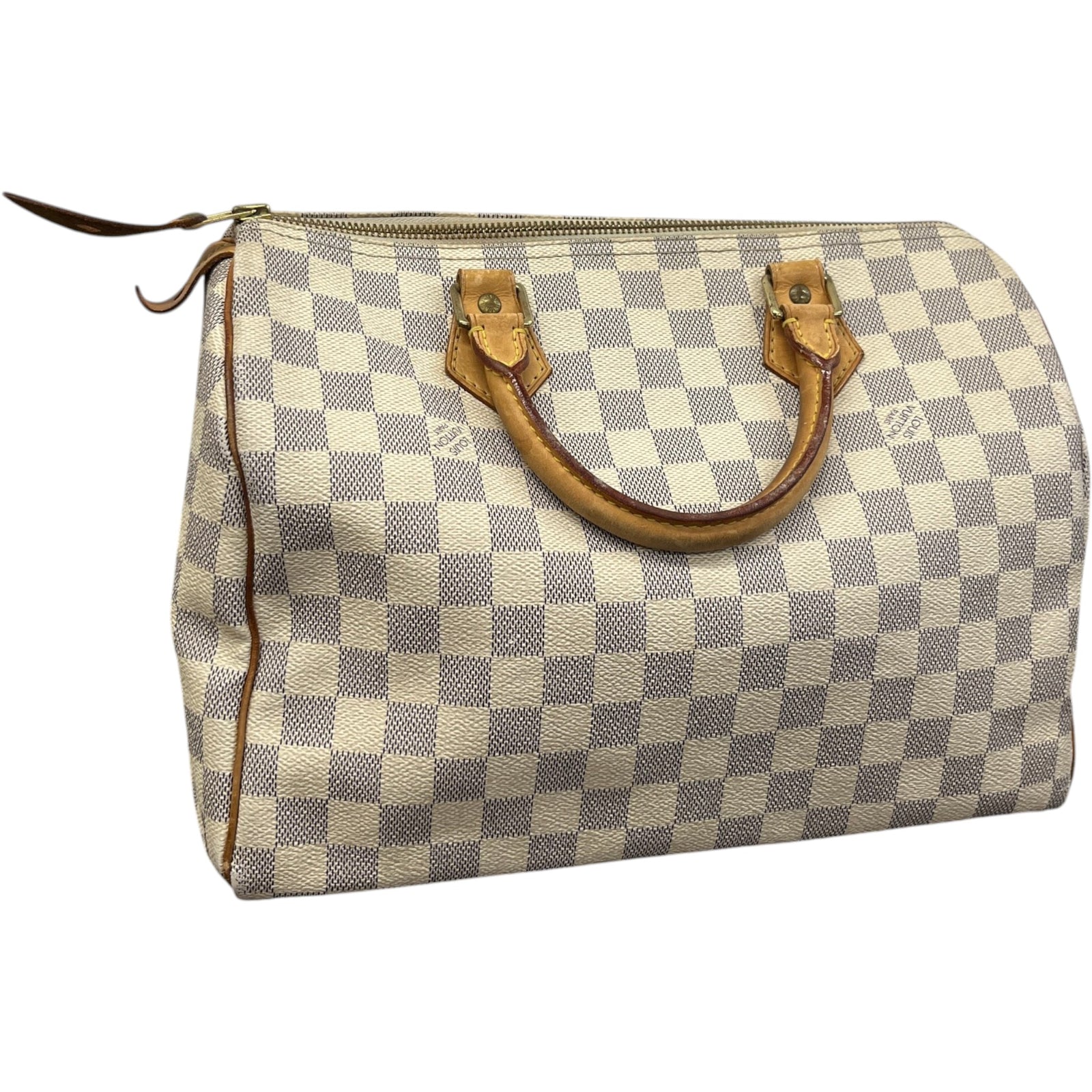 Women's Damier Azur Speedy 30 Bag White - Photo 8