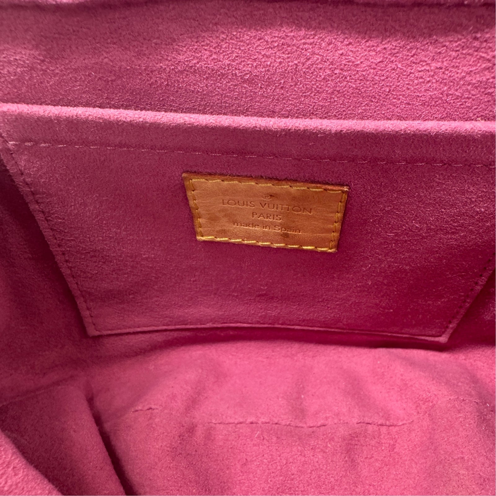 Women's Monogram Denim Pleaty Mini Bag Pink - Photo 19