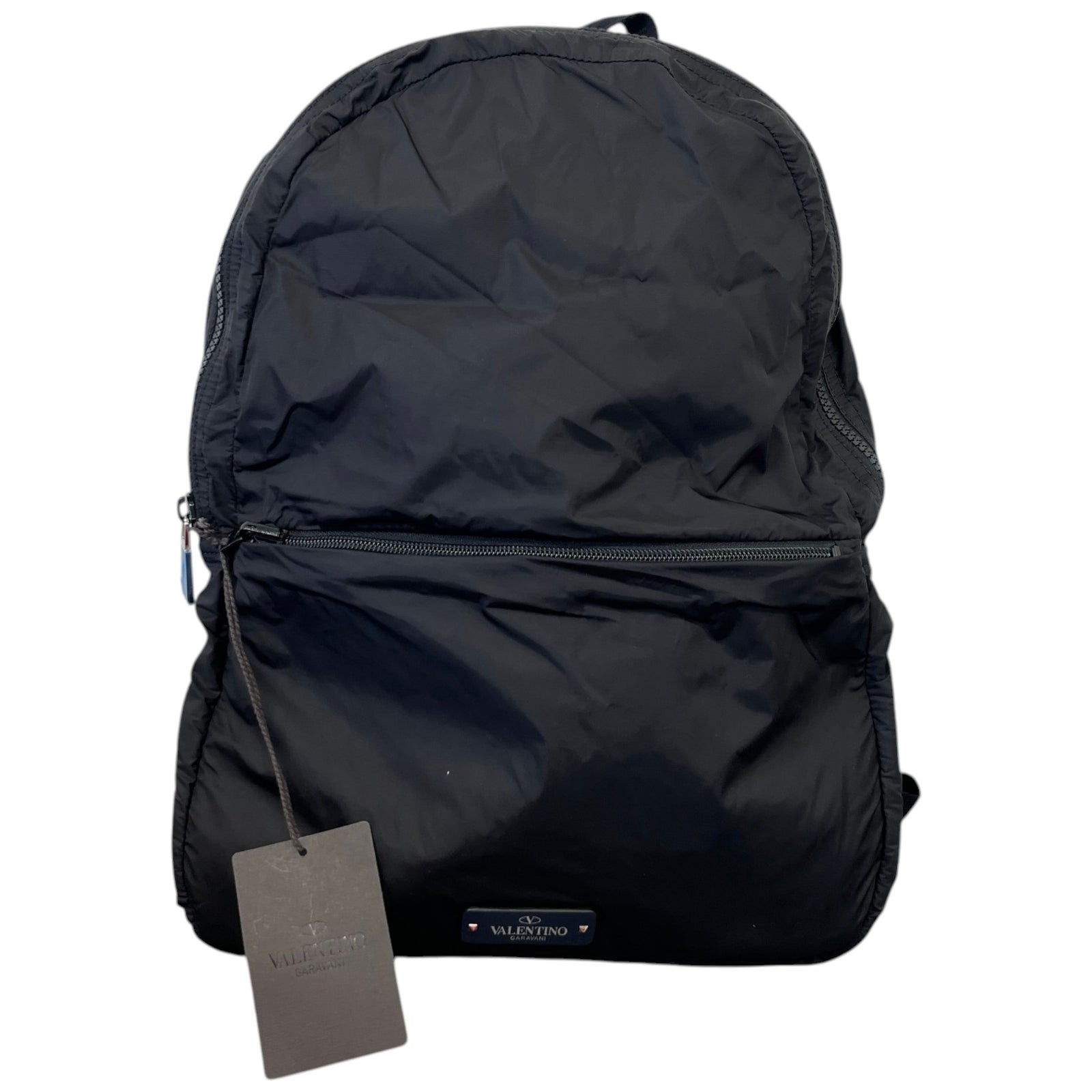 Men's Logo Patch Backpack Black - Photo 1