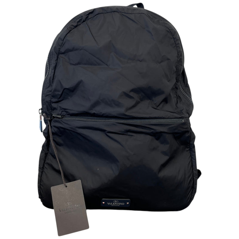 Men's Logo Patch Backpack Black