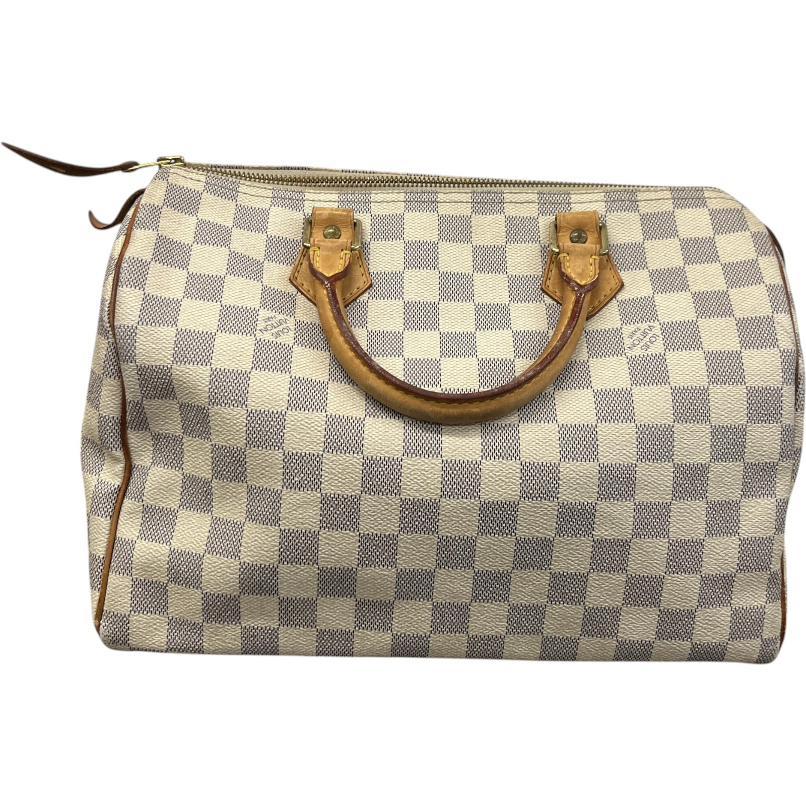 Women's Damier Azur Speedy 30 Bag White - Photo 3