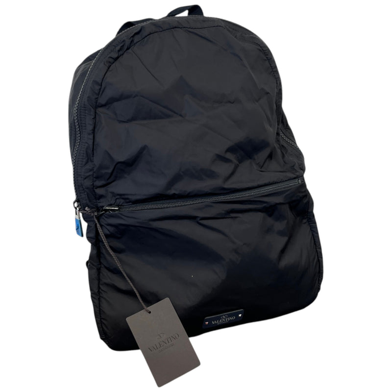 Men's Logo Patch Backpack Black