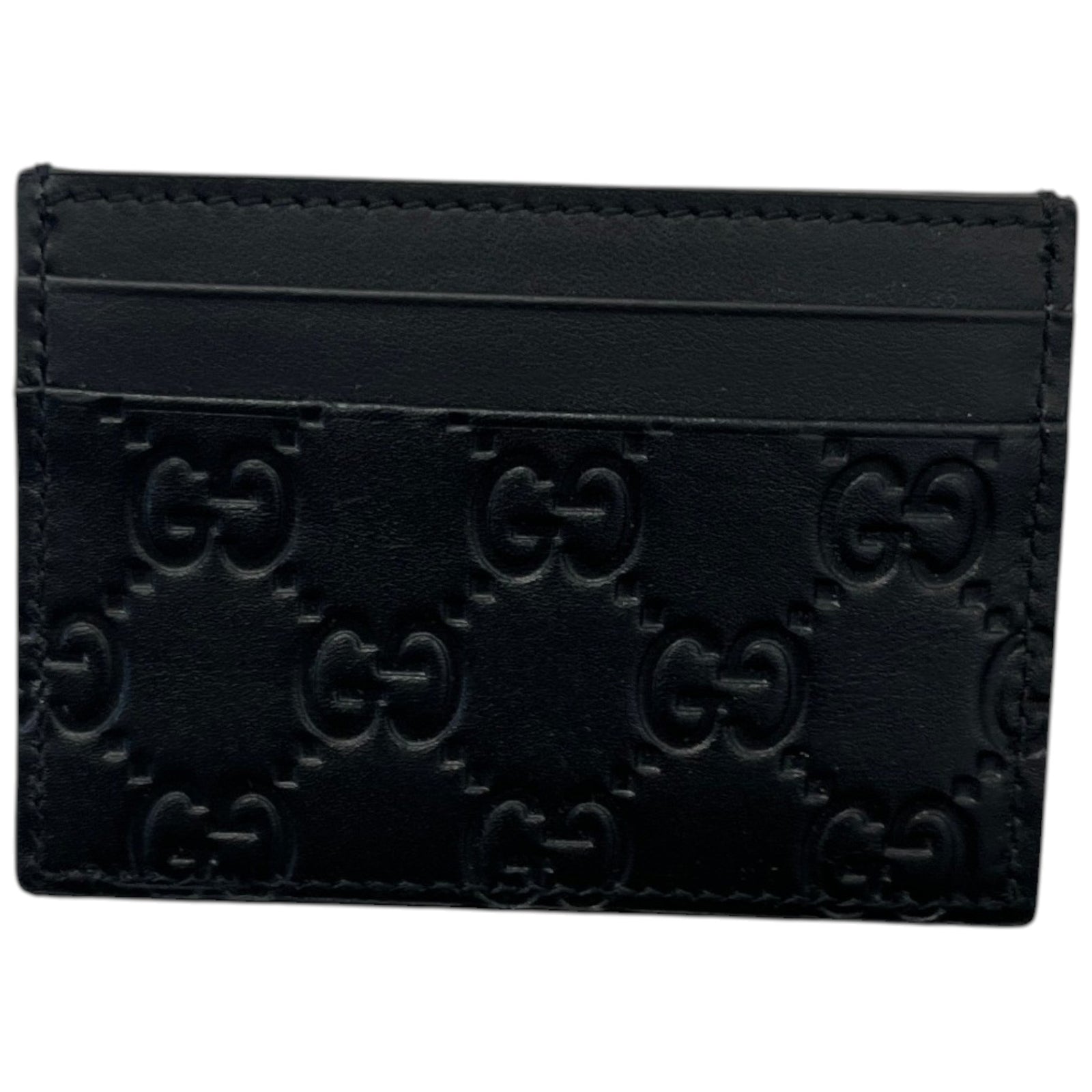 Men's GG Supreme Card Holder Black - Photo 1