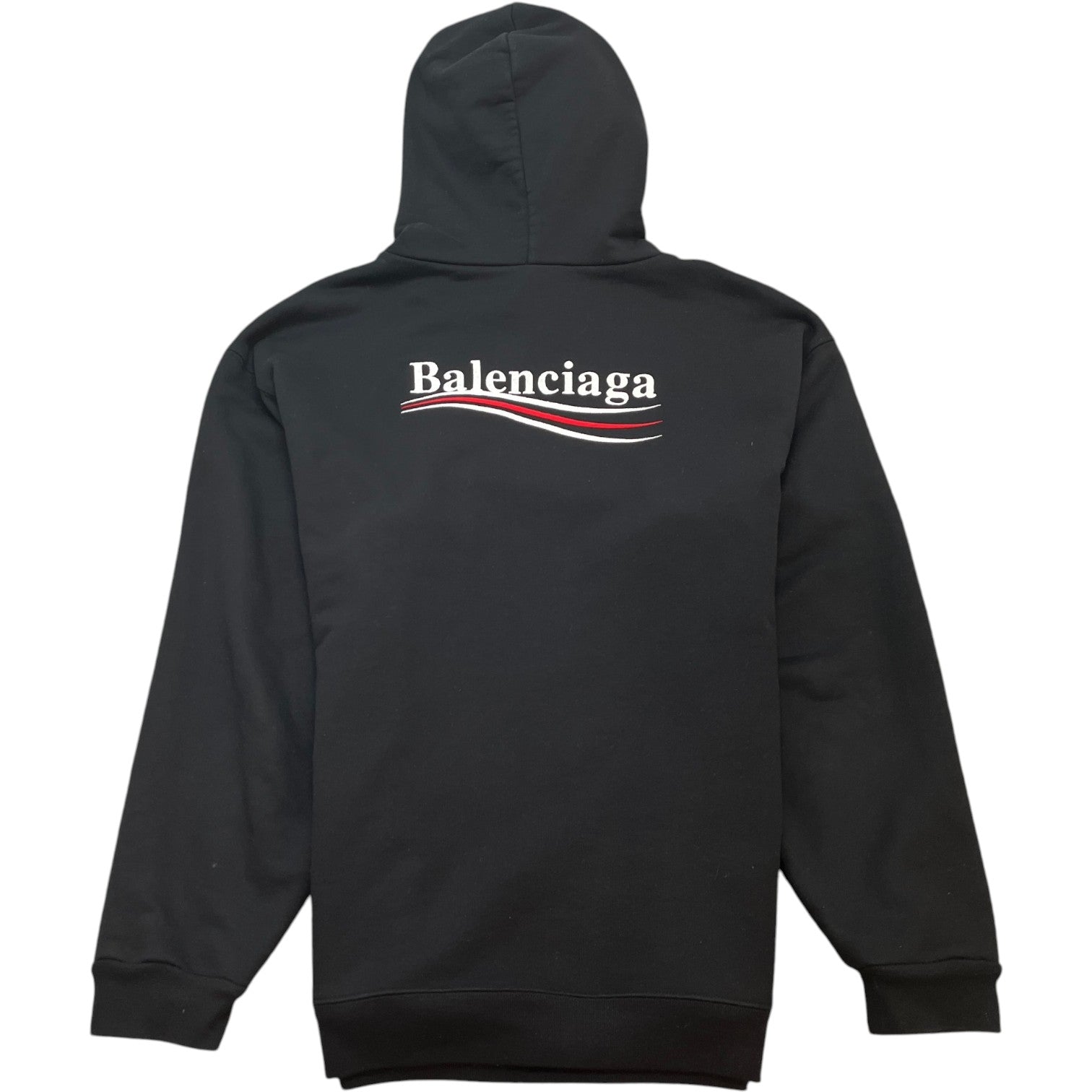 Men's Political Campaign Hoodie Black Size M - Photo 2