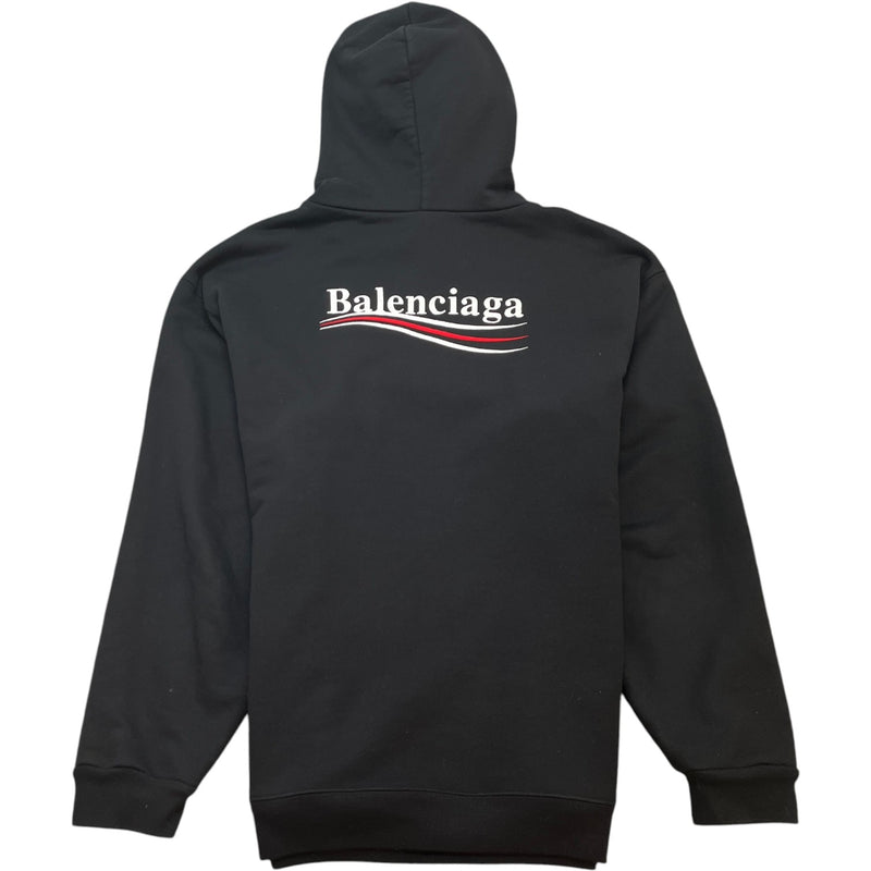 Men's Political Campaign Hoodie Black Size M