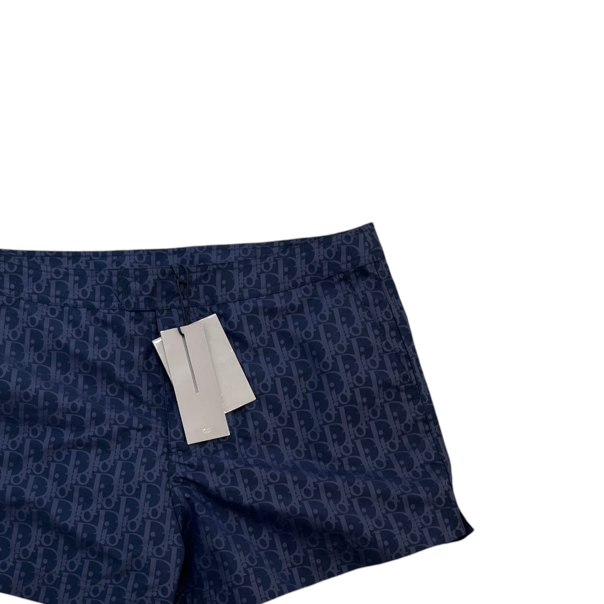 Men's Oblique Swim Shorts Navy Size L / W34 - Photo 3