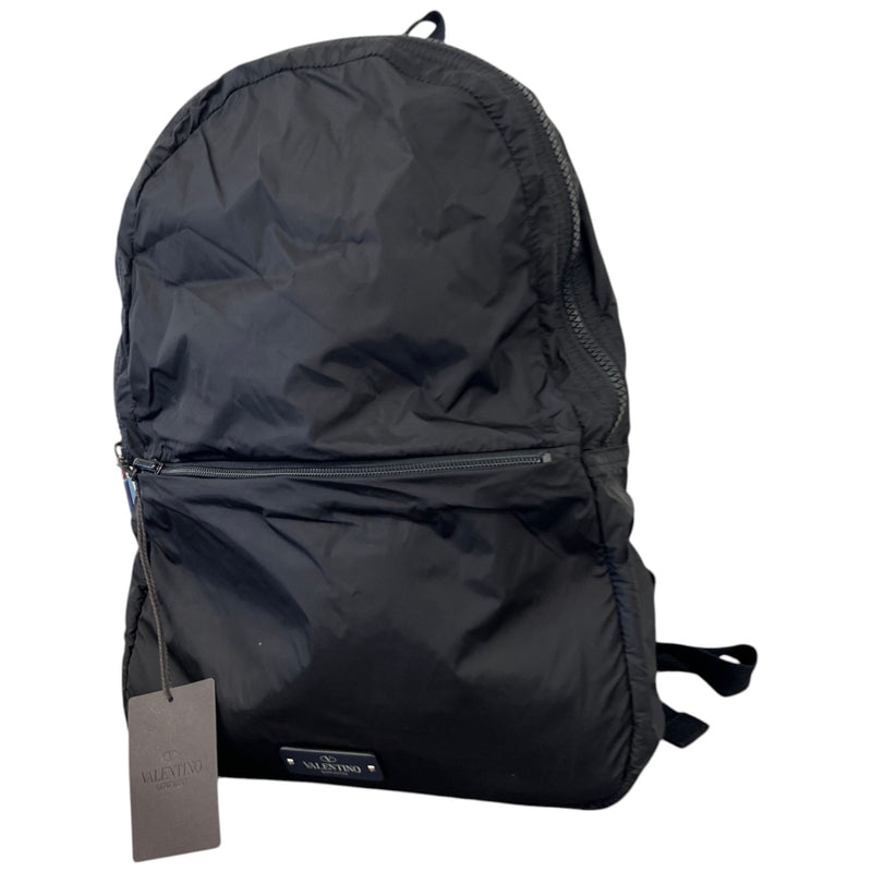Men's Logo Patch Backpack Black