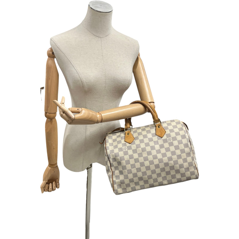 Women's Damier Azur Speedy 30 Bag White