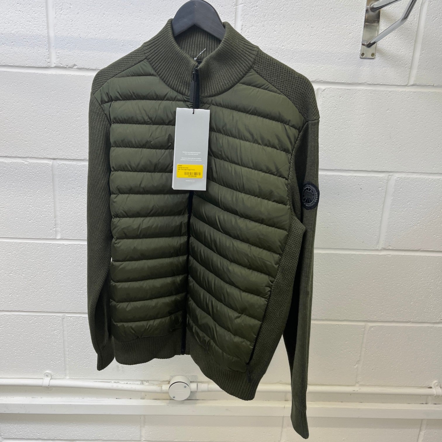 Men's Hybridge Knit Jacket Khaki Size L - Photo 9