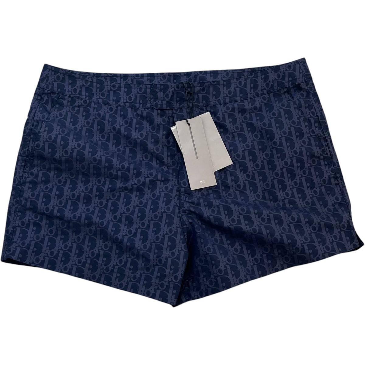 Men's Oblique Swim Shorts Navy Size L / W34 - Photo 1