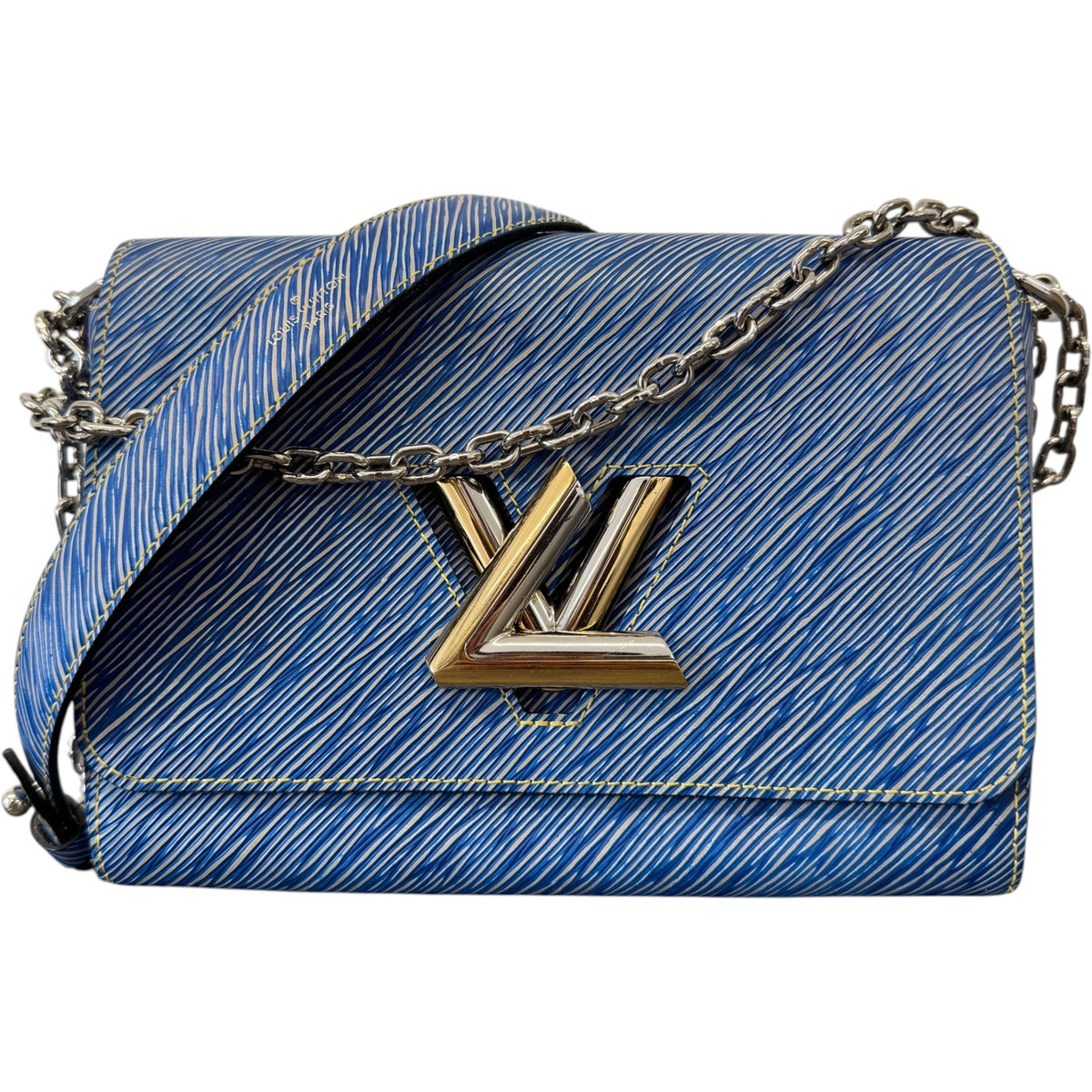 Women's Epi Twist MM Medium Handbag Blue - Photo 1
