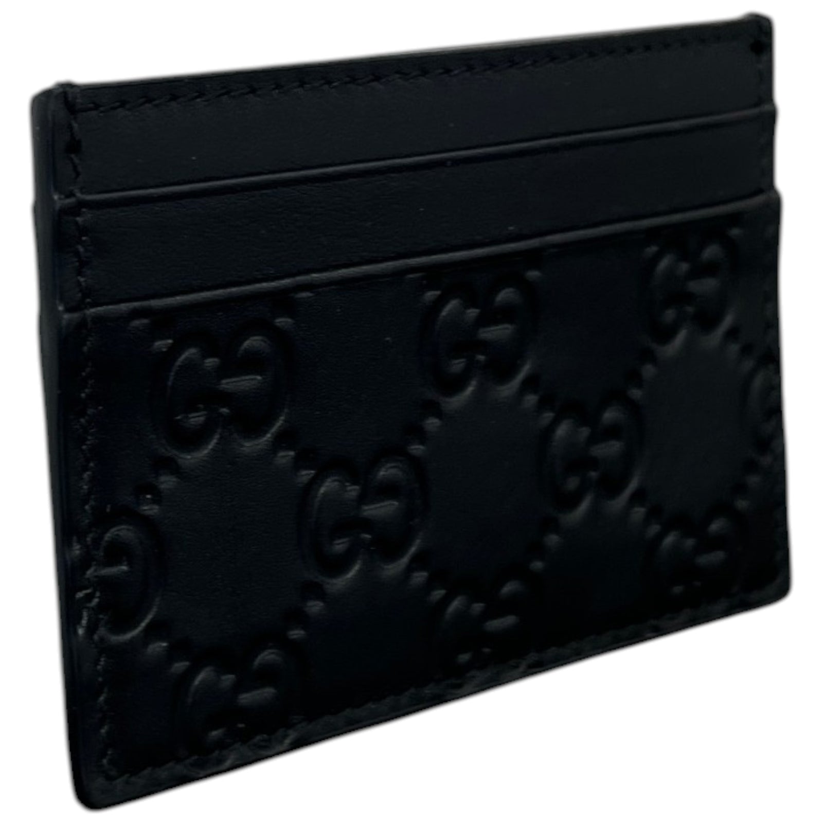 Men's GG Supreme Card Holder Black - Photo 5