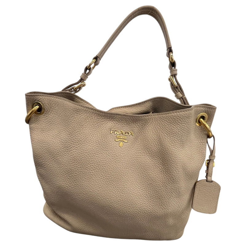 Women's Vitello Daino Hobo Handbag Beige