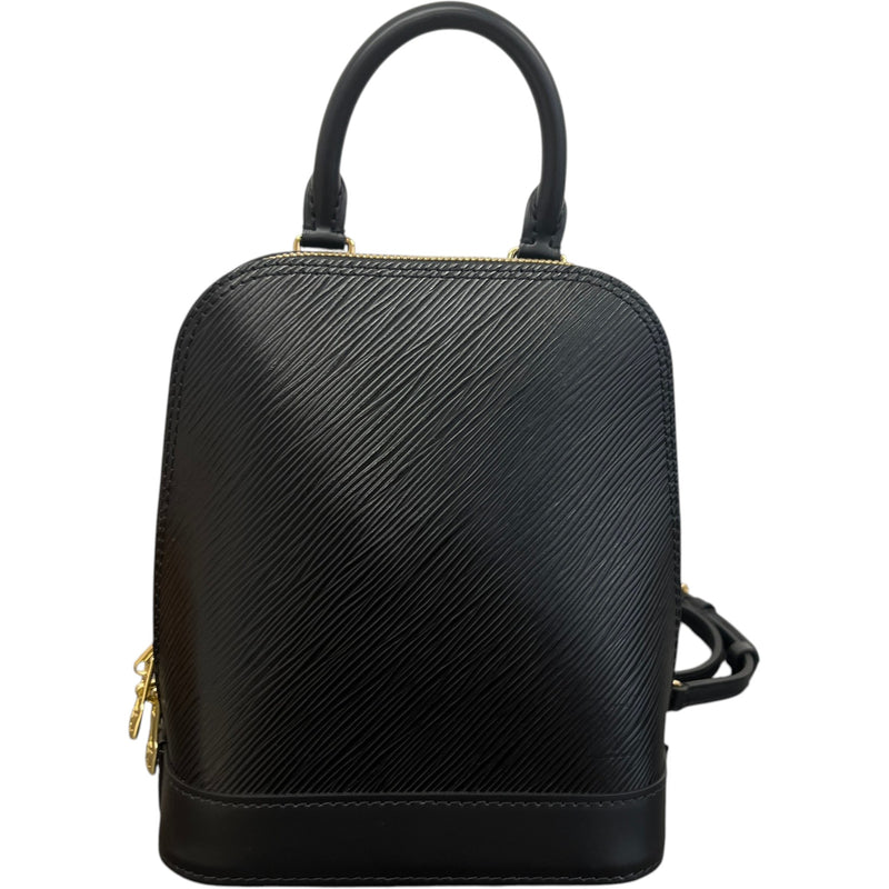 Women's Epi Leather Alma Backpack Backpack Black