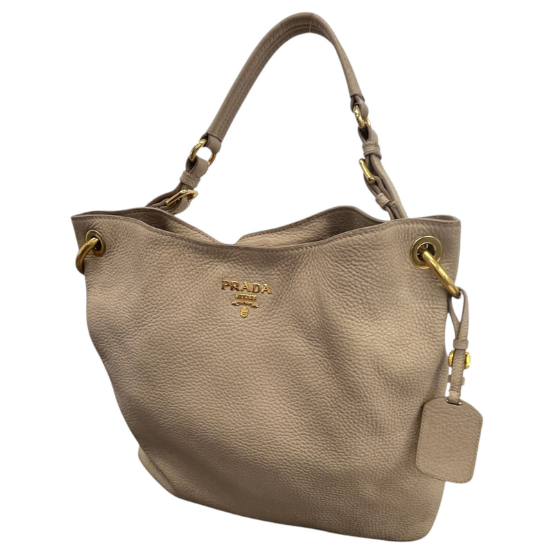 Women's Vitello Daino Hobo Handbag Beige