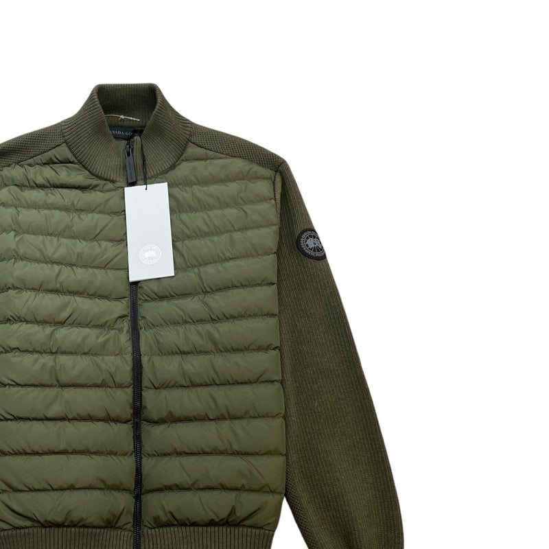 Men's Hybridge Knit Jacket Khaki Size L