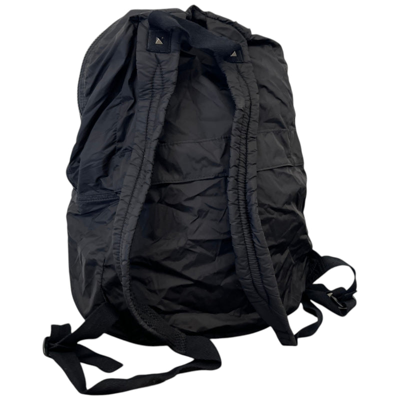Men's Logo Patch Backpack Black