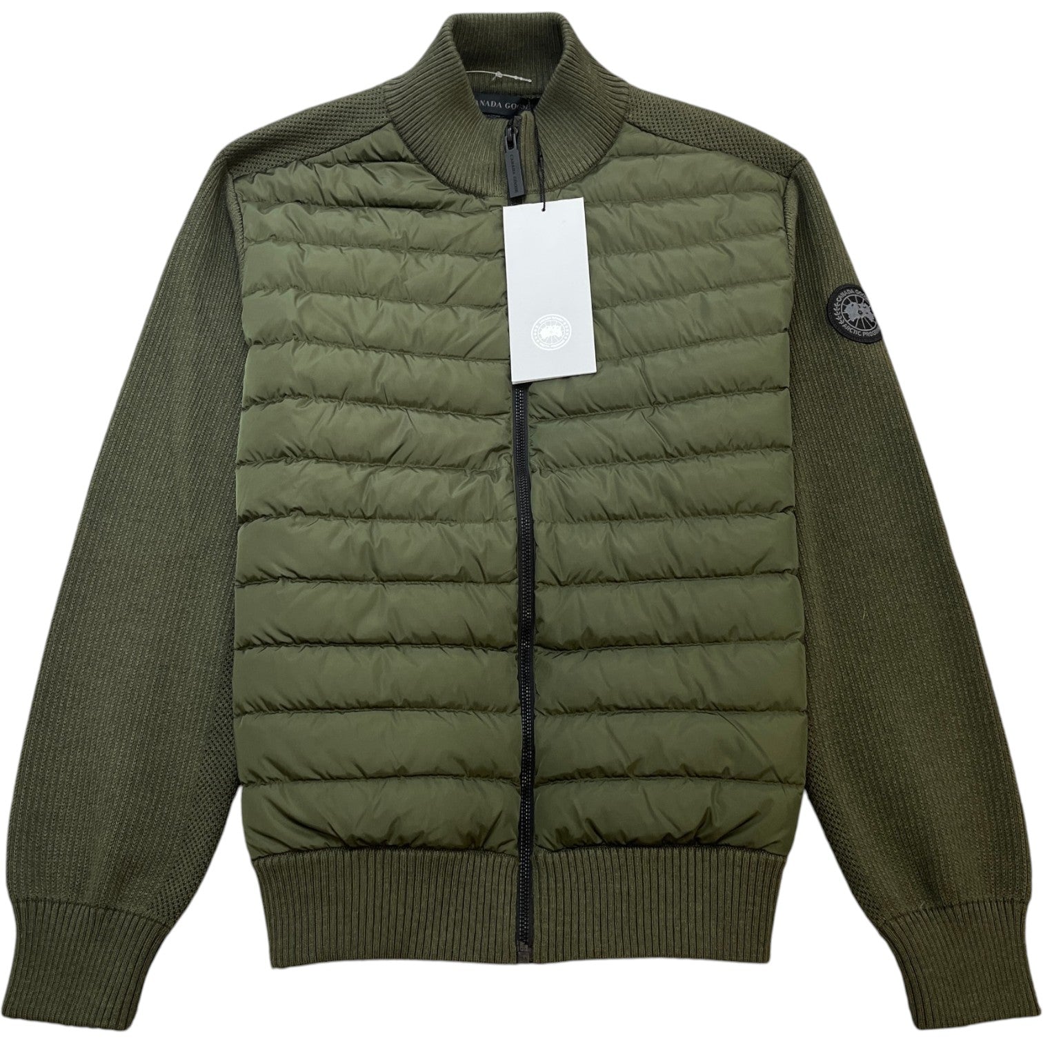 Men's Hybridge Knit Jacket Khaki Size L - Photo 1