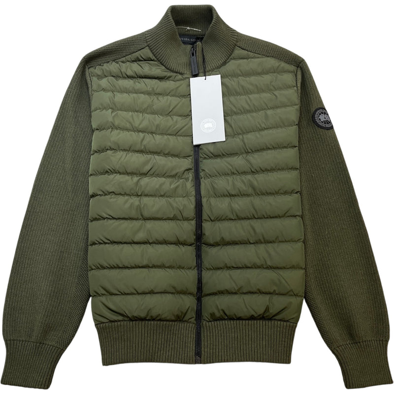 Men's Hybridge Knit Jacket Khaki Size L